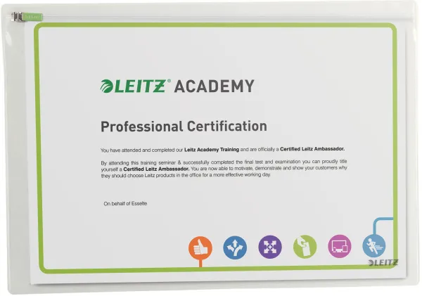 Leitz Traveller glidelåspose