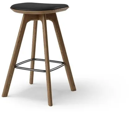 Brdr. Krüger Pauline Barkrakk H65 Røkt Eik/Svart Skinn