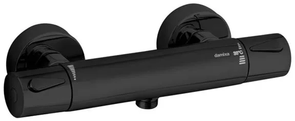 Damixa Silhouet dusjarmatur, matt svart