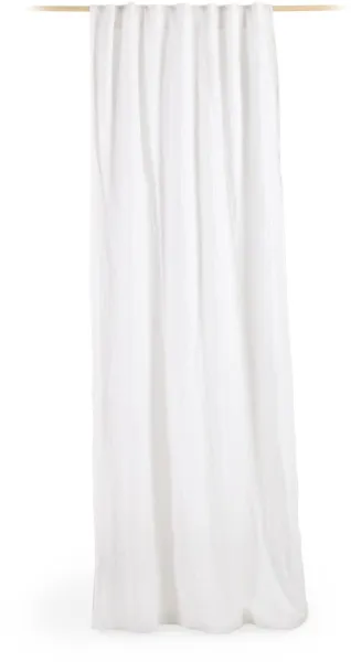 LAFORMA Marja gardin - hvit laget av bomull og lin (140x270)