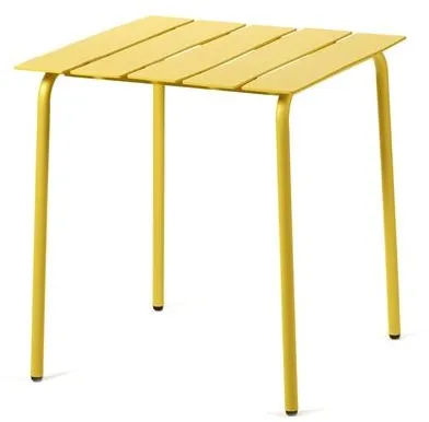 Valerie Objects Aligned Utendørsbord 70x70 Gul