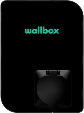 Wallbox Copper SB Ladeboks med Wi-Fi 22 kW Type 1 og 2, svart