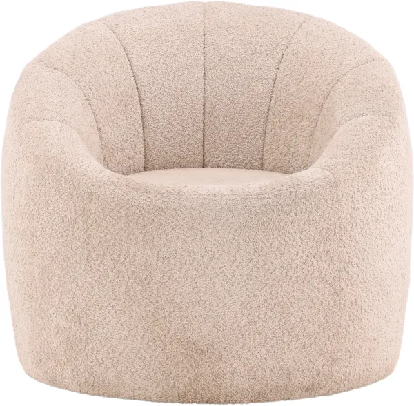 VENTURE DESIGN Warren lounge lenestol - beige boucléstoff