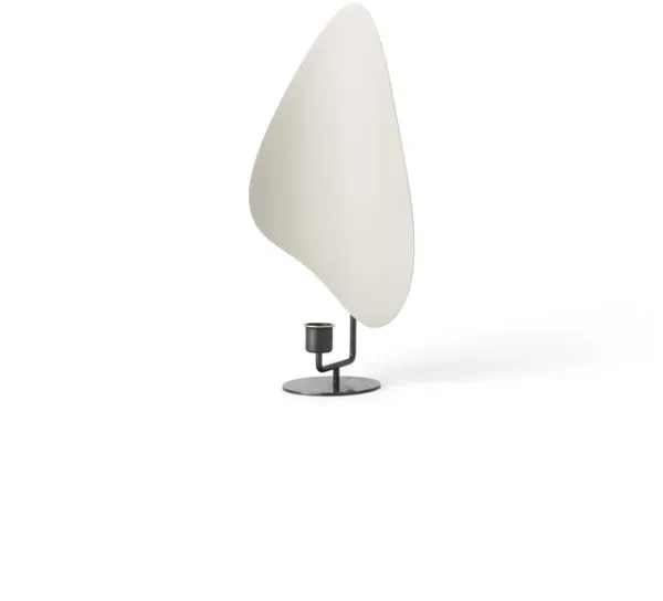 Audo Flambeau Lysestake H34 Brunert Messing/Grå