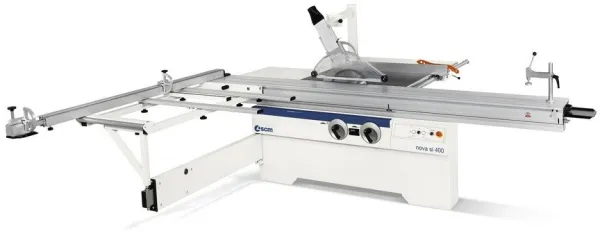 SCM Sirkelsag, SI 400 NOVA m/ vippbart blad og rullebord.