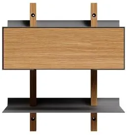 Eva Solo Smile nattbord med hylle Eik/Grå