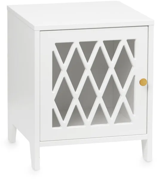 Harlequin nattbord - hvit - FSC® Mix