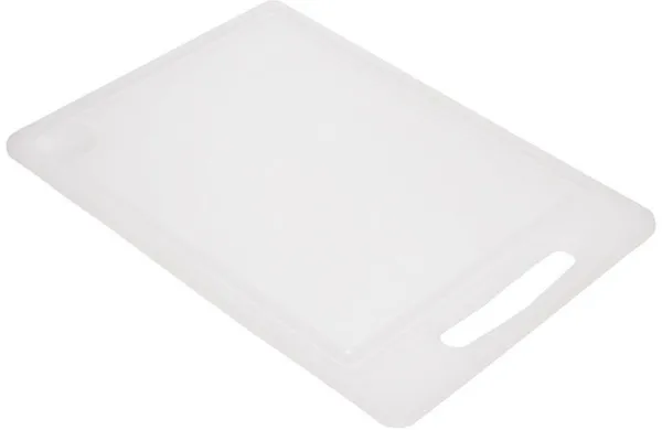 Skjærebrett med saftspor 25x36cm hvit