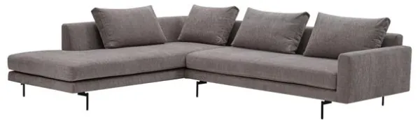 Wendelbo Edge V2 Modulsofa 12+34 Soft 3/Svart