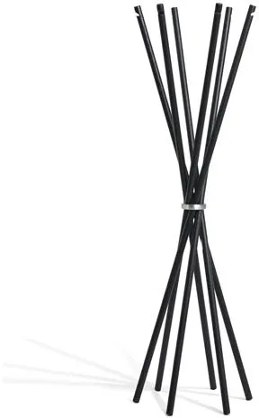 Møbel Copenhagen Coat Klesstativ Sortlakkert Ask/Polert Aluminium