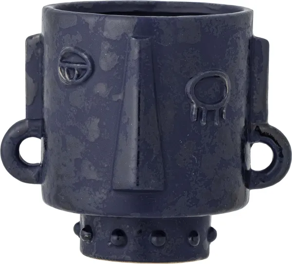 Ceejay, blomsterpotte, blå, steingods