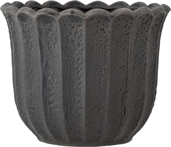 Chaca, blomsterpotte, mørk brun